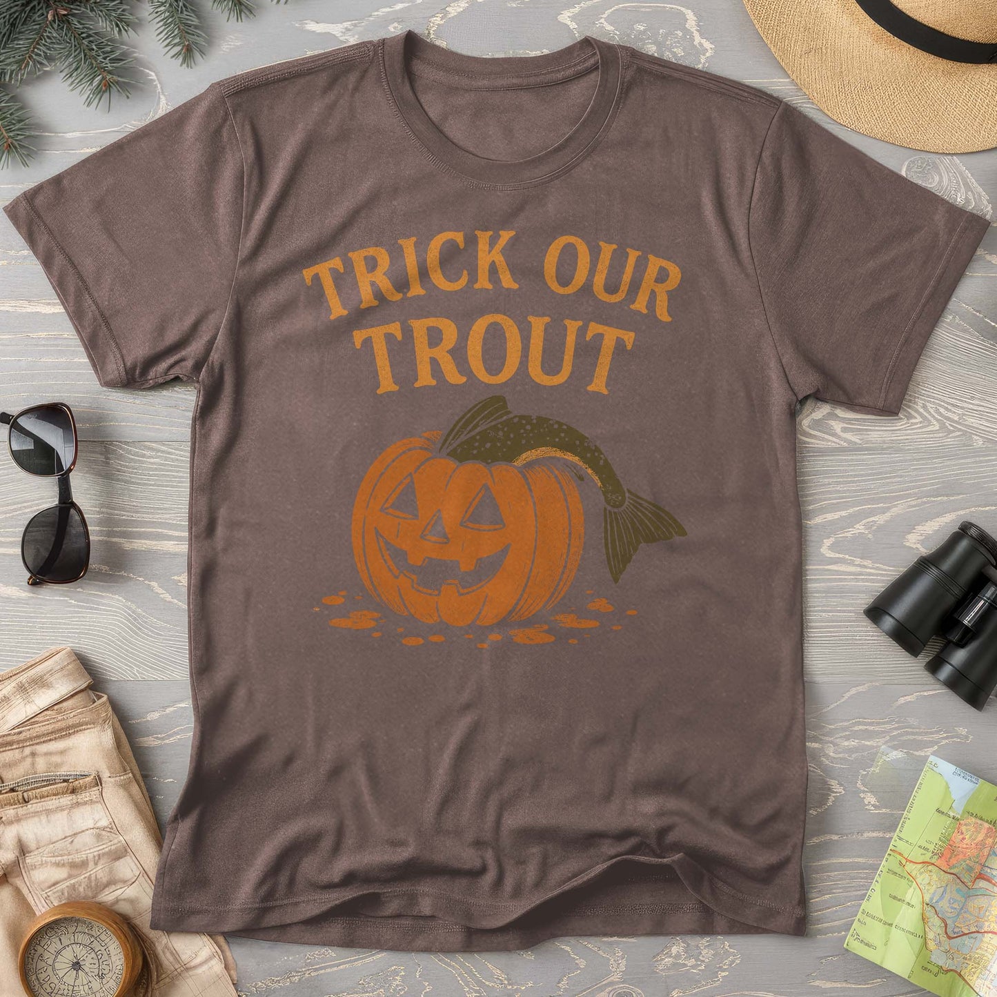 Trick or Trout Comfort Colors T-Shirt