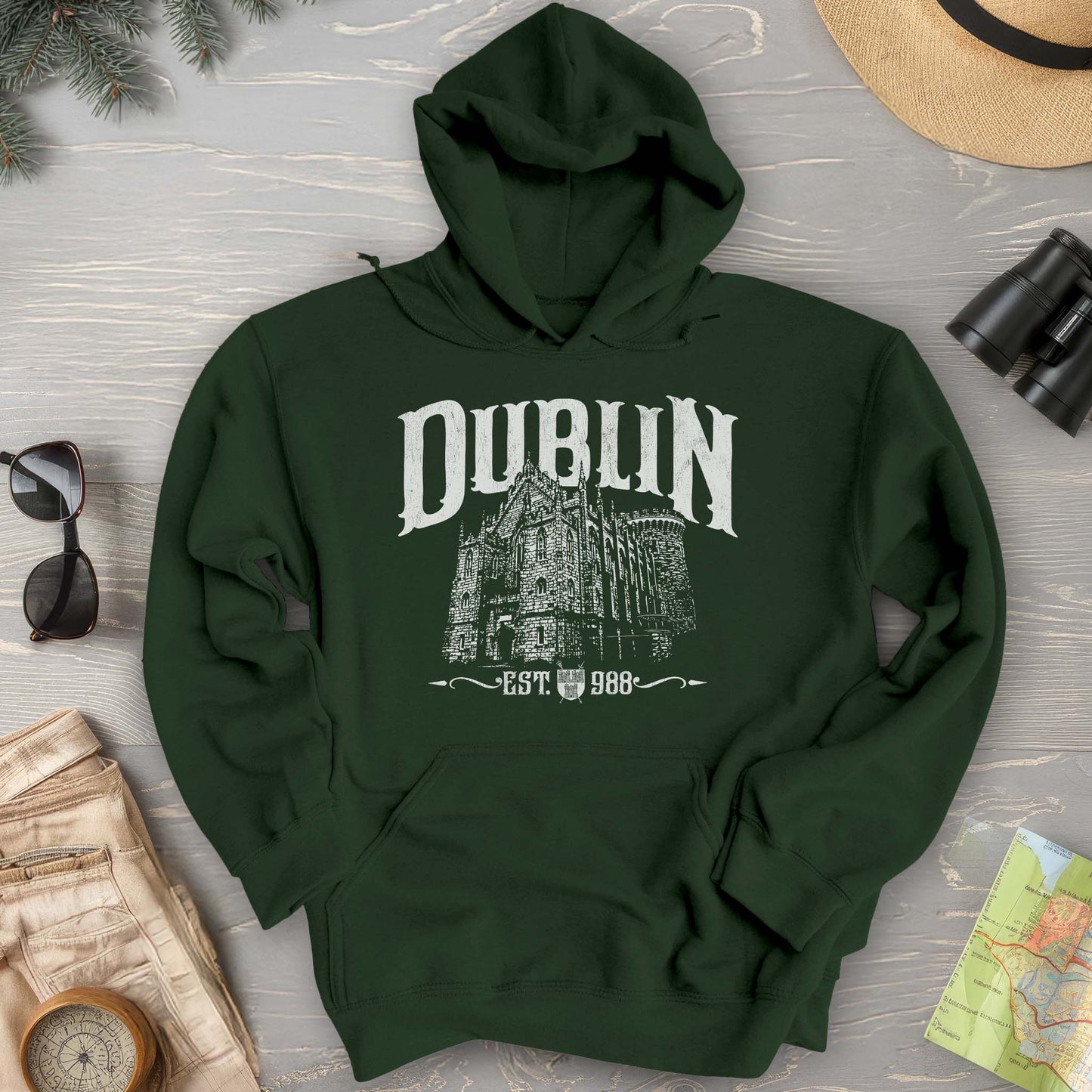 Dublin Ireland Castle Hoodie