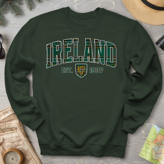 Ireland Tartan Varsity Sweatshirt
