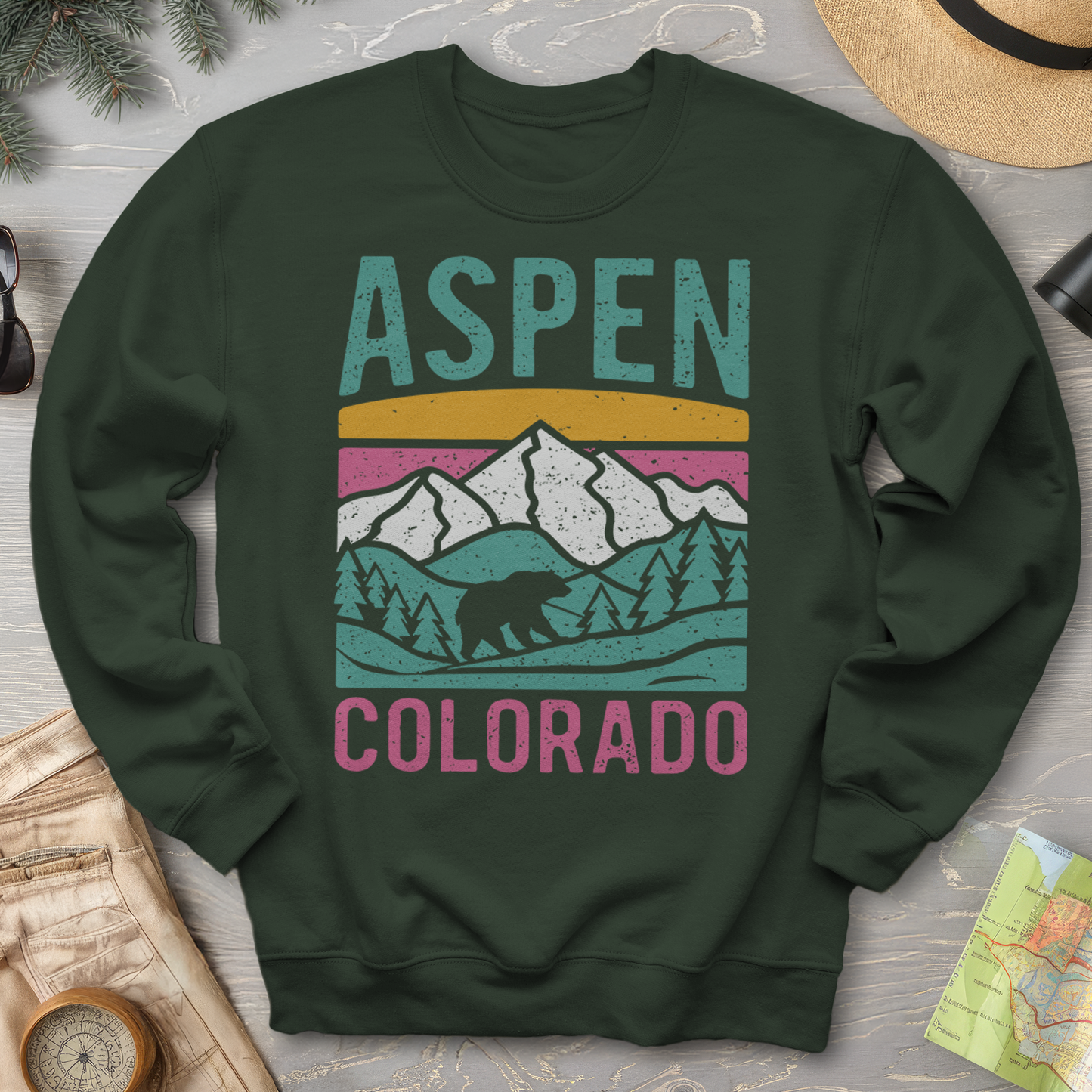 Aspen Colorado Bear Sweatshirt