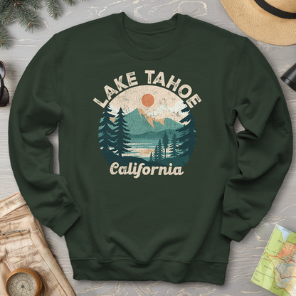 Lake Tahoe California Circle Sweatshirt