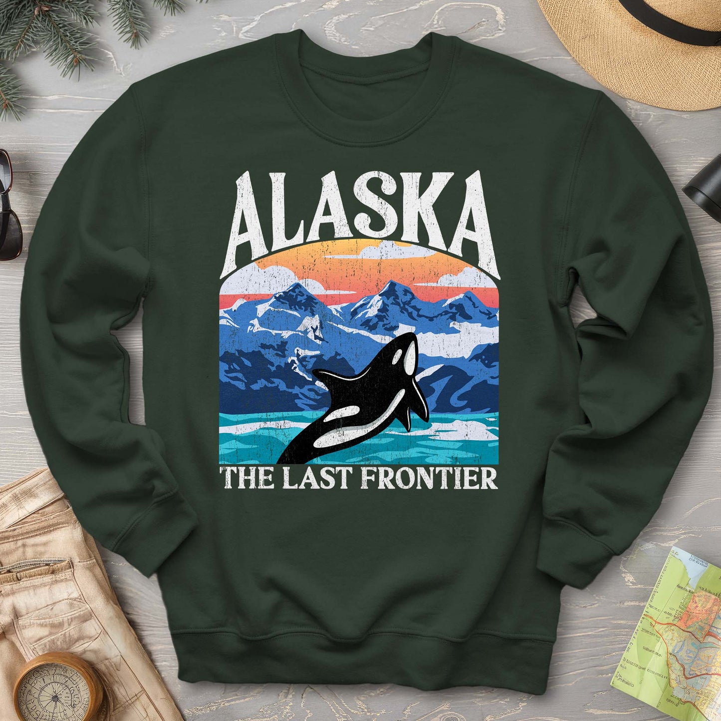 Alaska The Last Frontier "Big and Bold" Sweatshirt
