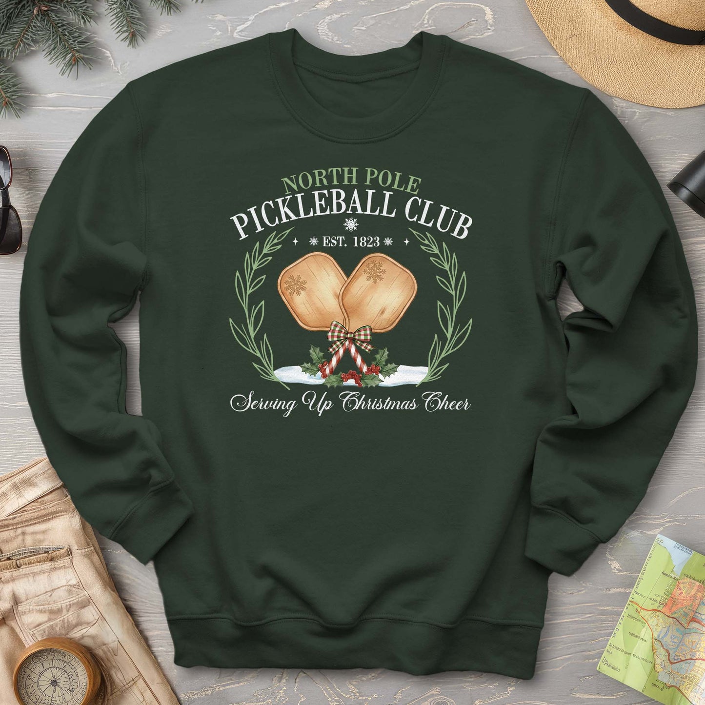 North Pole Pickleball Club Sweatshirt