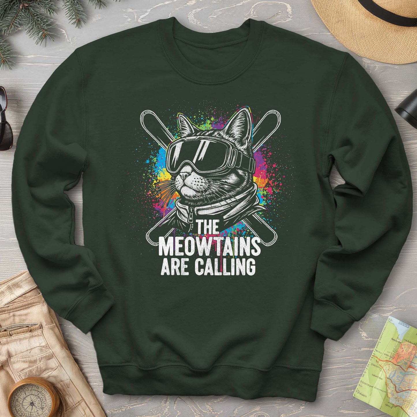 The Meowtains are Calling Sweatshirt