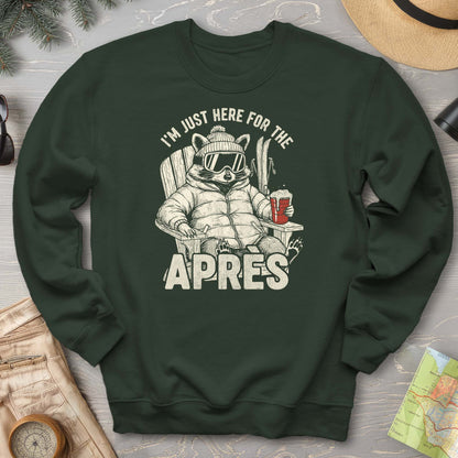 Just Here for the Apres "Raccoon" Sweatshirt