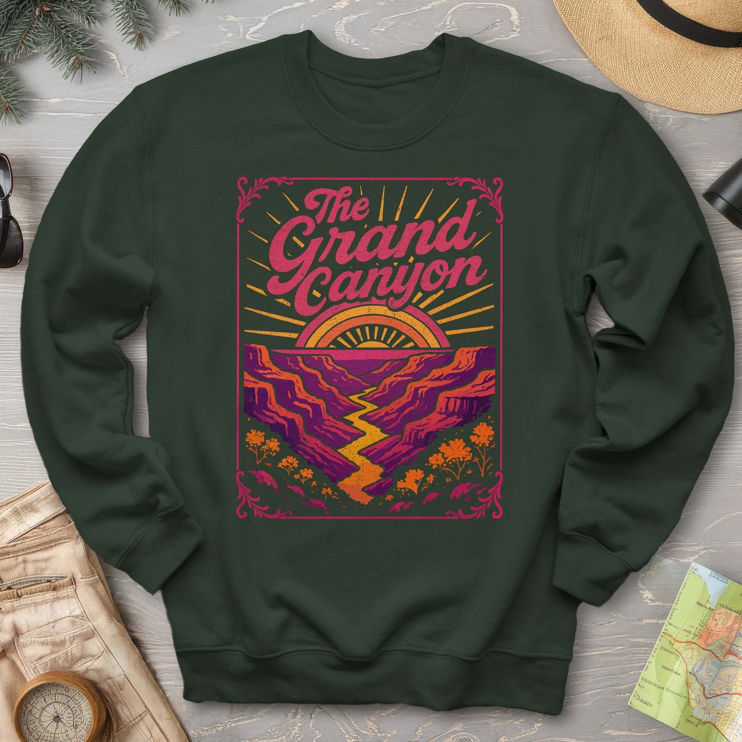 Grand Canyon Retro Neon Sweatshirt