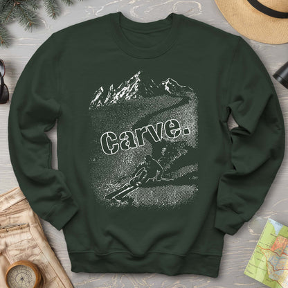 Carve Ski Print Sweatshirt