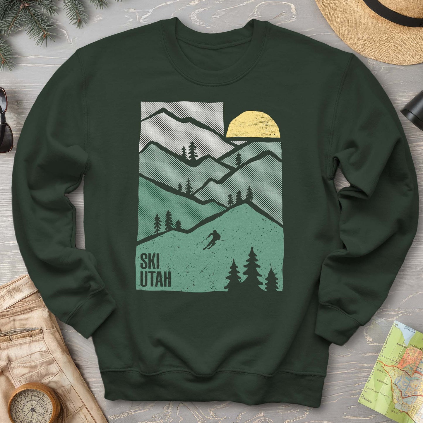 Ski Utah Mountains Sweatshirt