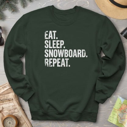 Eat Sleep Snowboard Sweatshirt