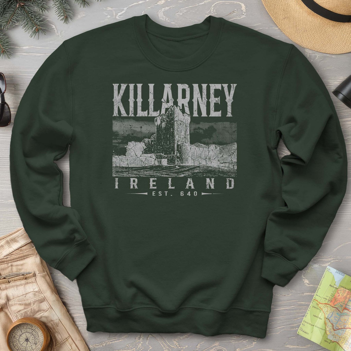Killarney Ireland Vintage Print Sweatshirt