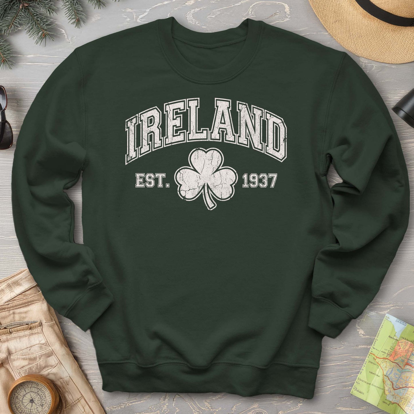 Ireland Vintage Varsity Sweatshirt