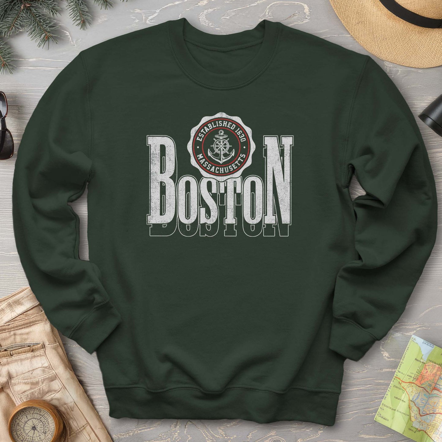 Boston Scoop Sweatshirt