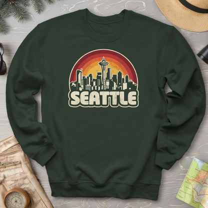 Seattle Retro Sunset Sweatshirt