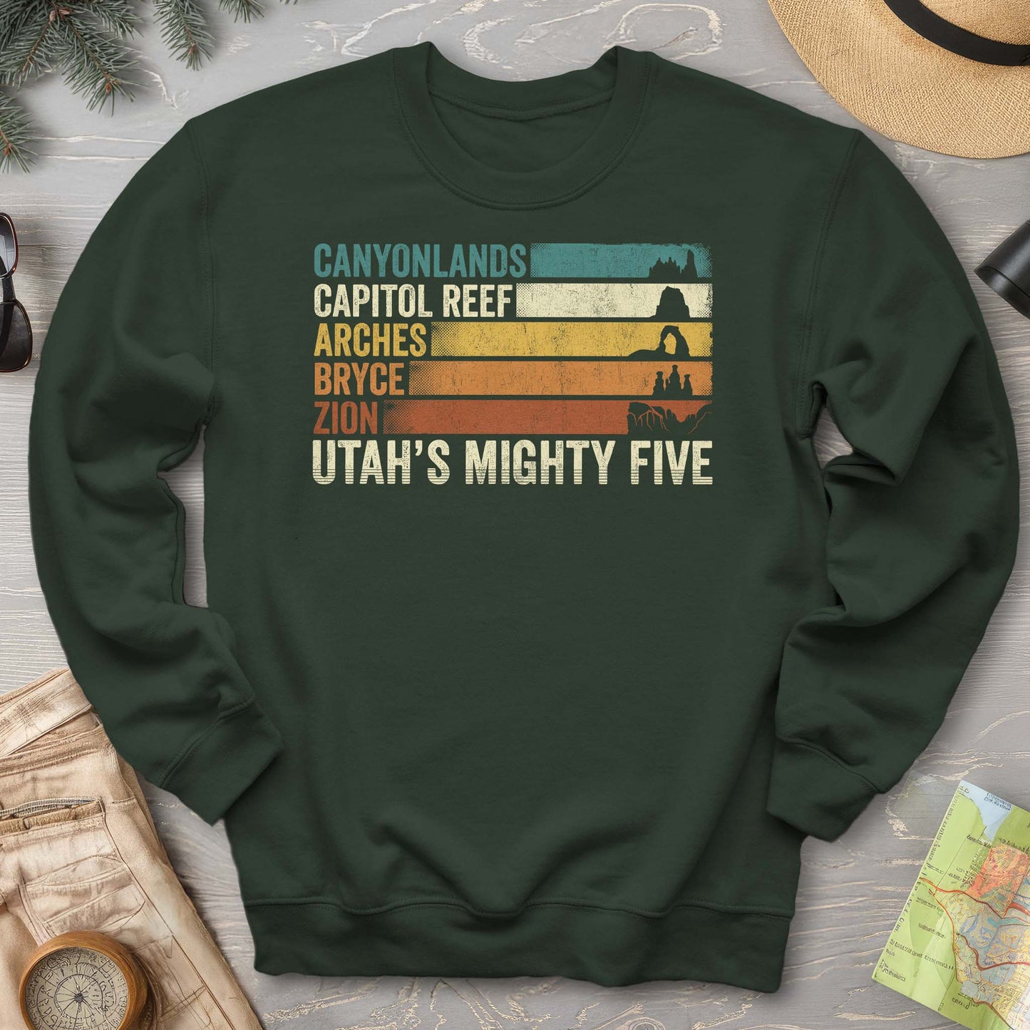 Utah's Mighty Five Stripes Sweatshirt
