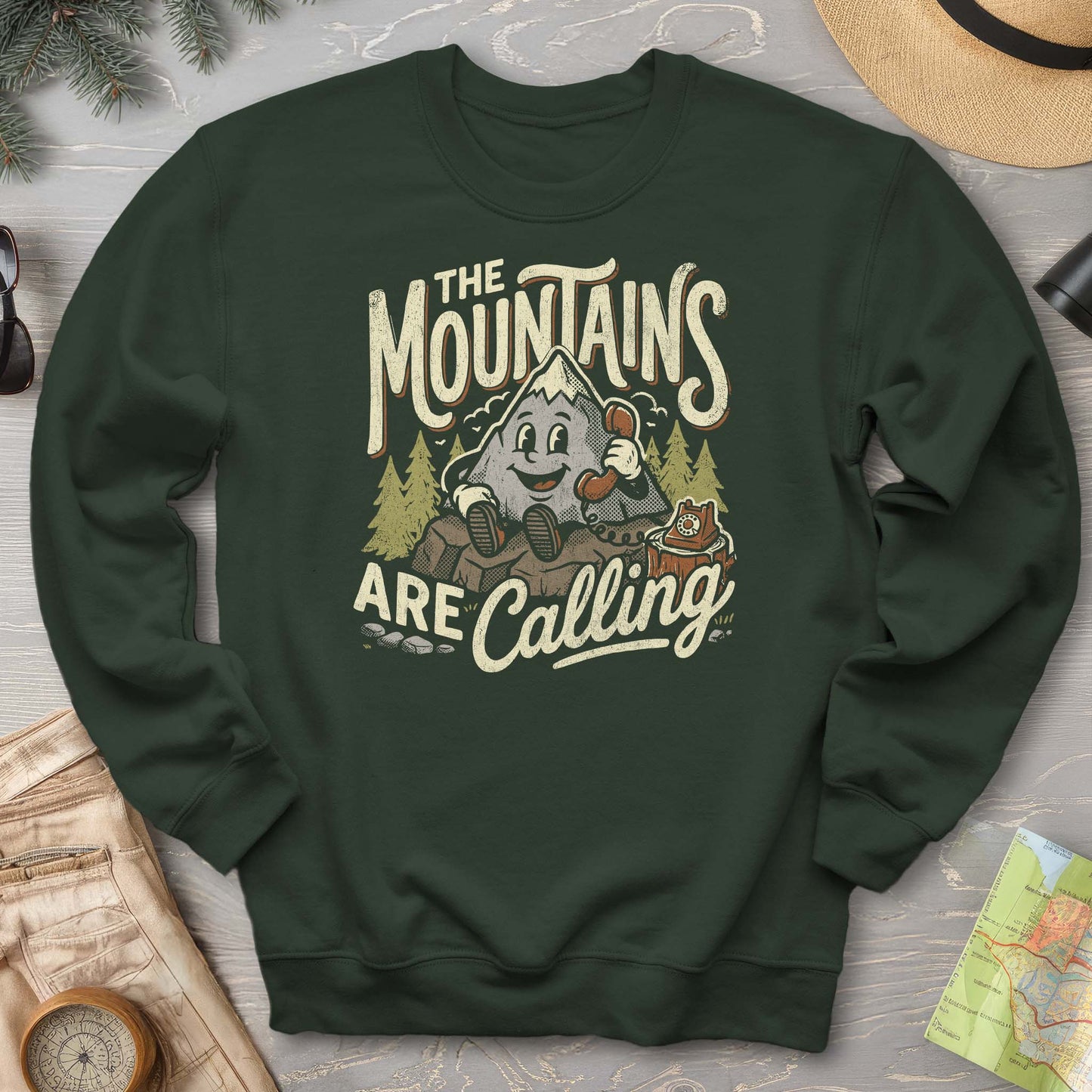 Mountains Calling Retro Sweatshirt