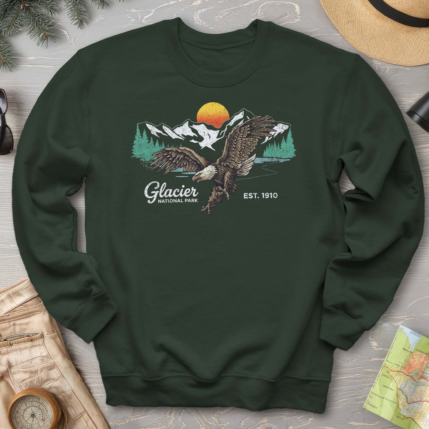 Glacier Bald Eagle Sweatshirt