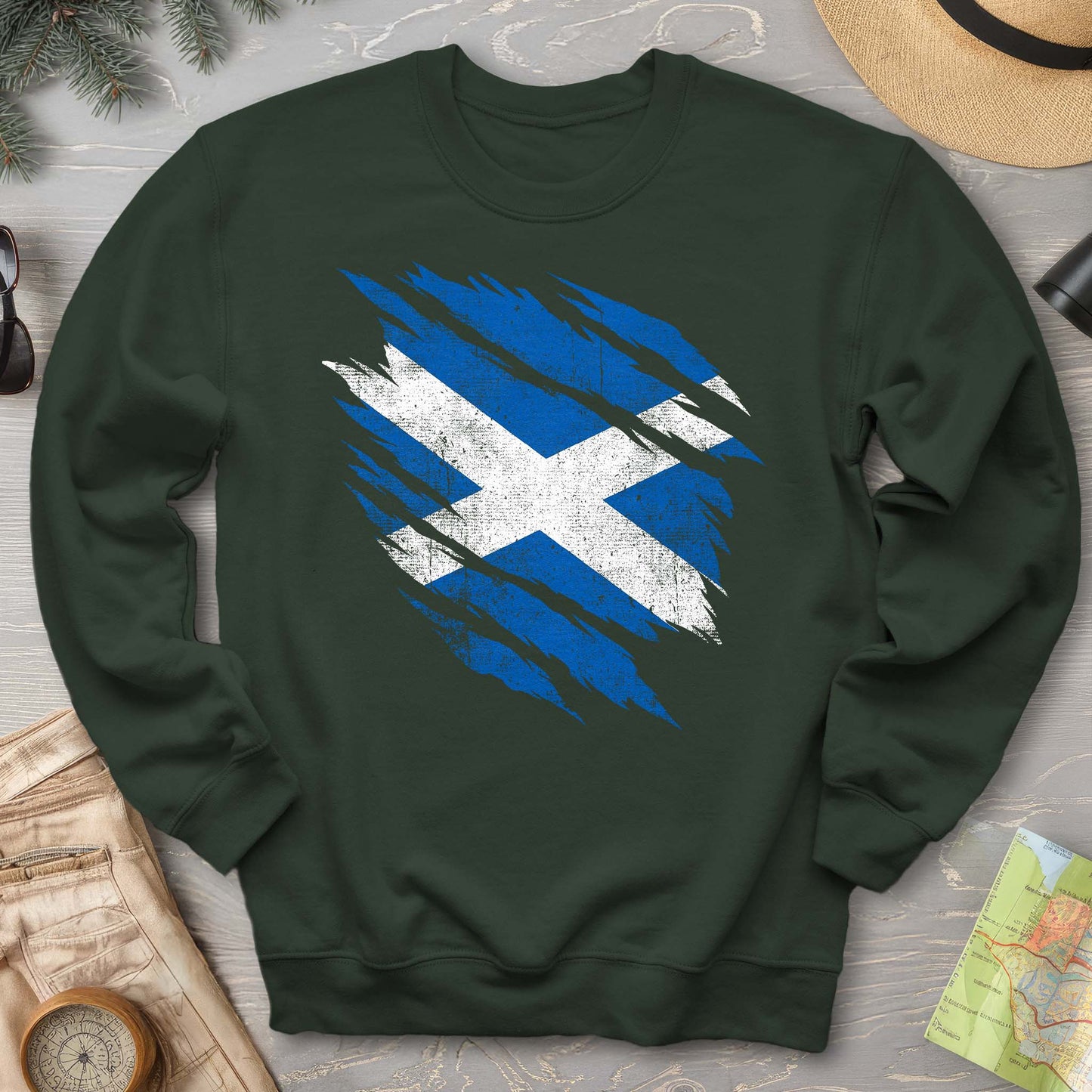 Scotland Weathered Flag Sweatshirt