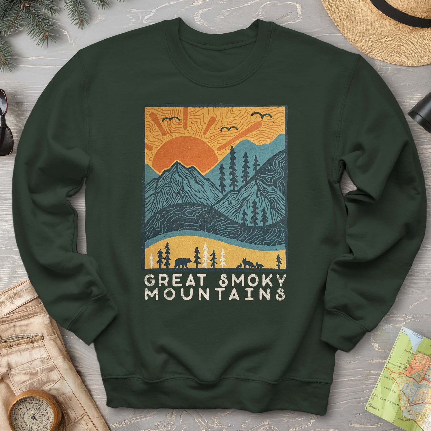 Smoky Mountains Scandi Sweatshirt