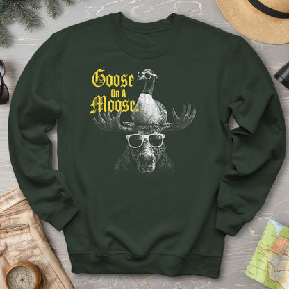 Goose On A Moose Halftone Sweatshirt