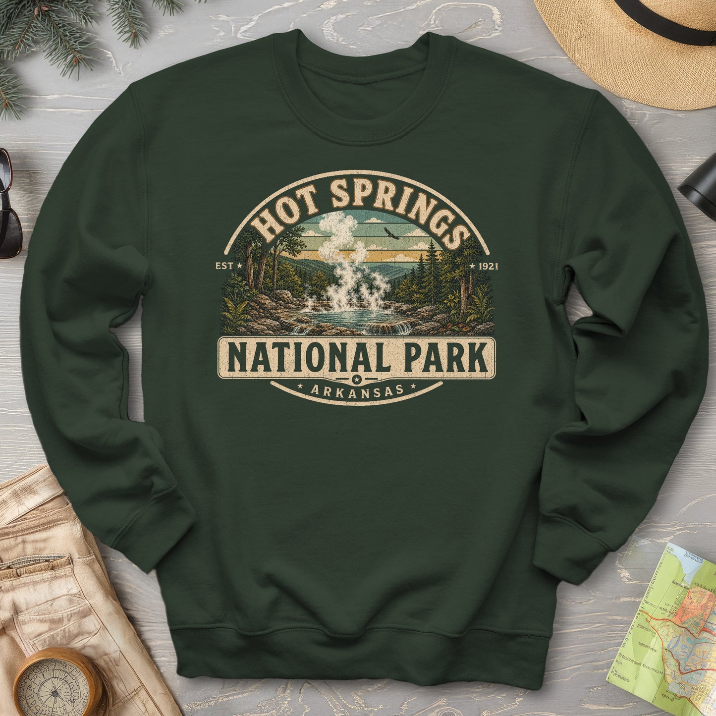 Hot Springs Medallion Sweatshirt