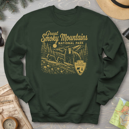 Smoky Mountains Vintage Sketch Sweatshirt