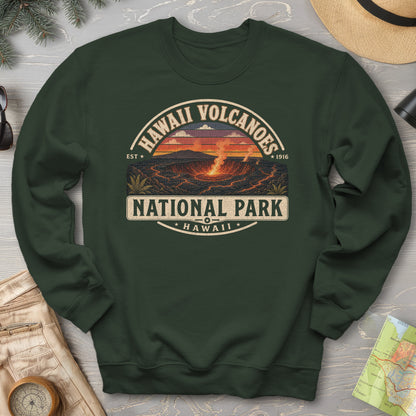 Hawaii Volcanoes Medallion Sweatshirt