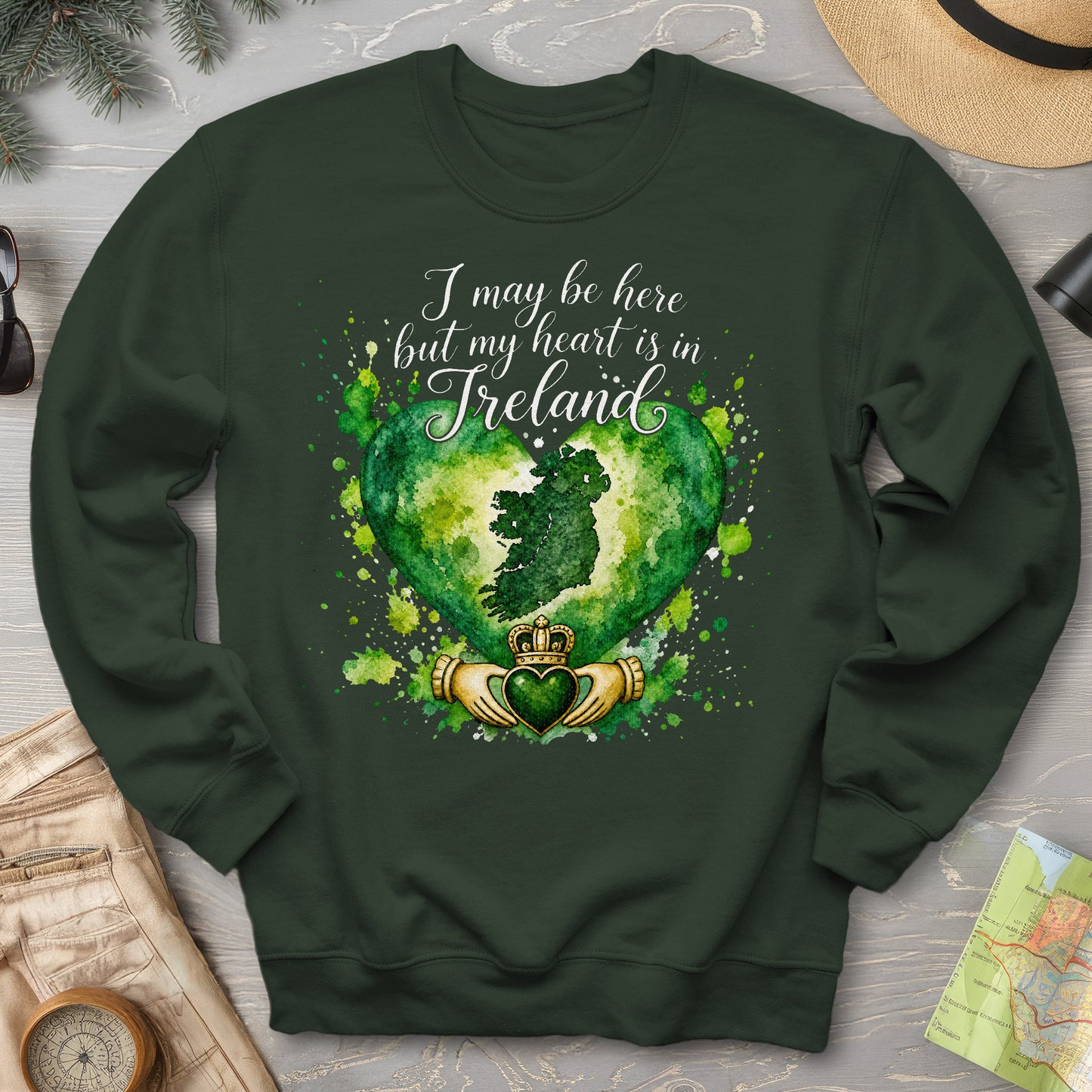 Ireland Heart Sweatshirt