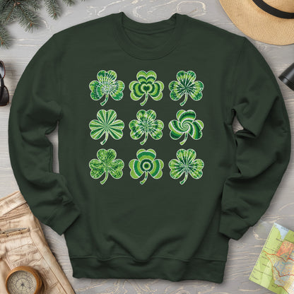 Tie-Dye Shamrocks Sweatshirt