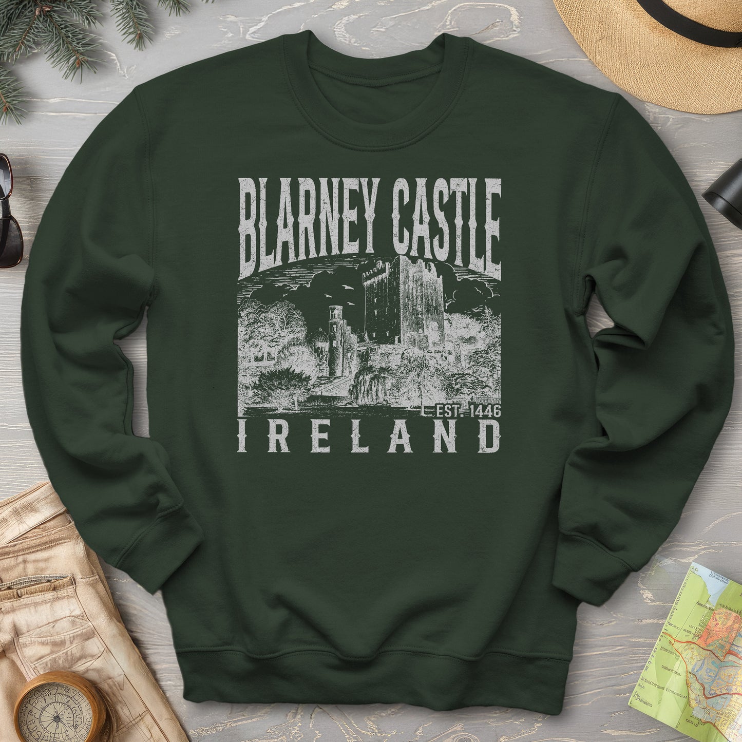 Blarney Castle Ireland Sketch Sweatshirt