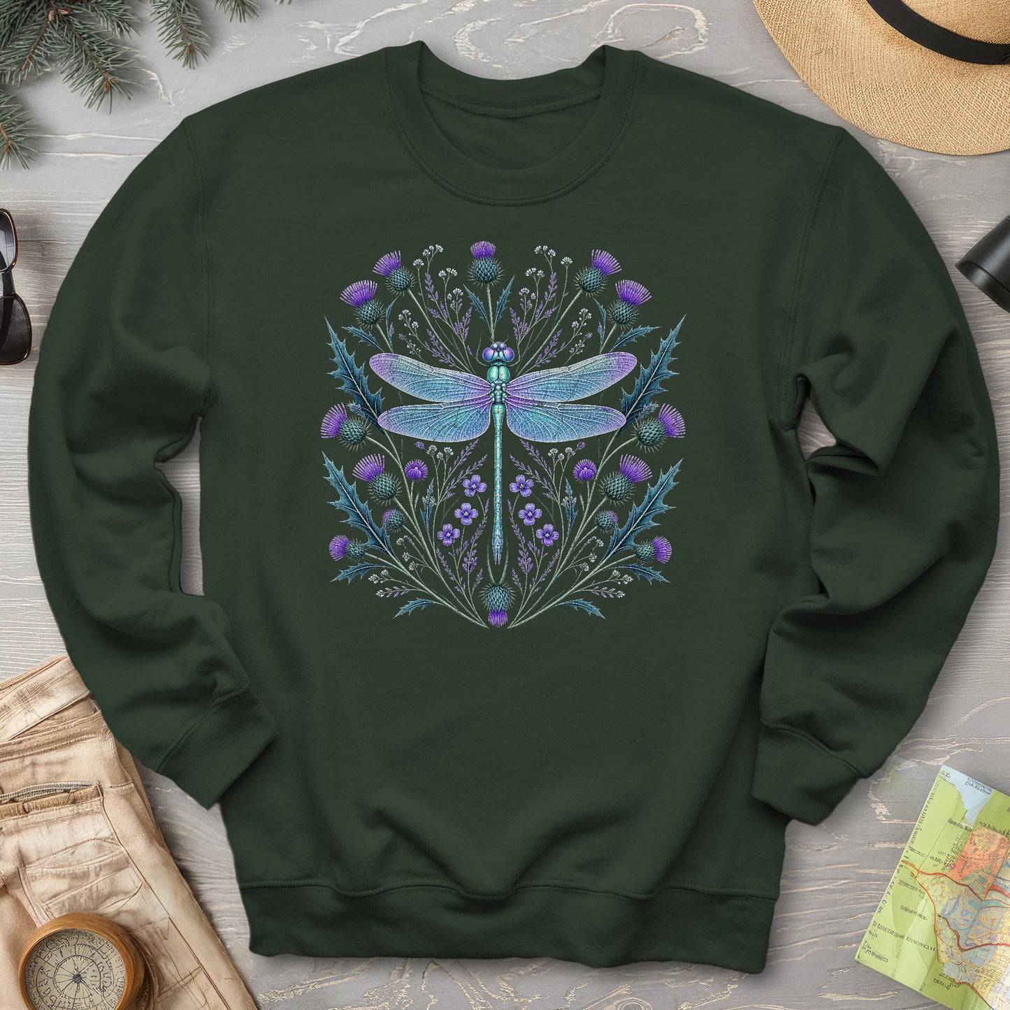 Dragonfly Thistle Sweatshirt