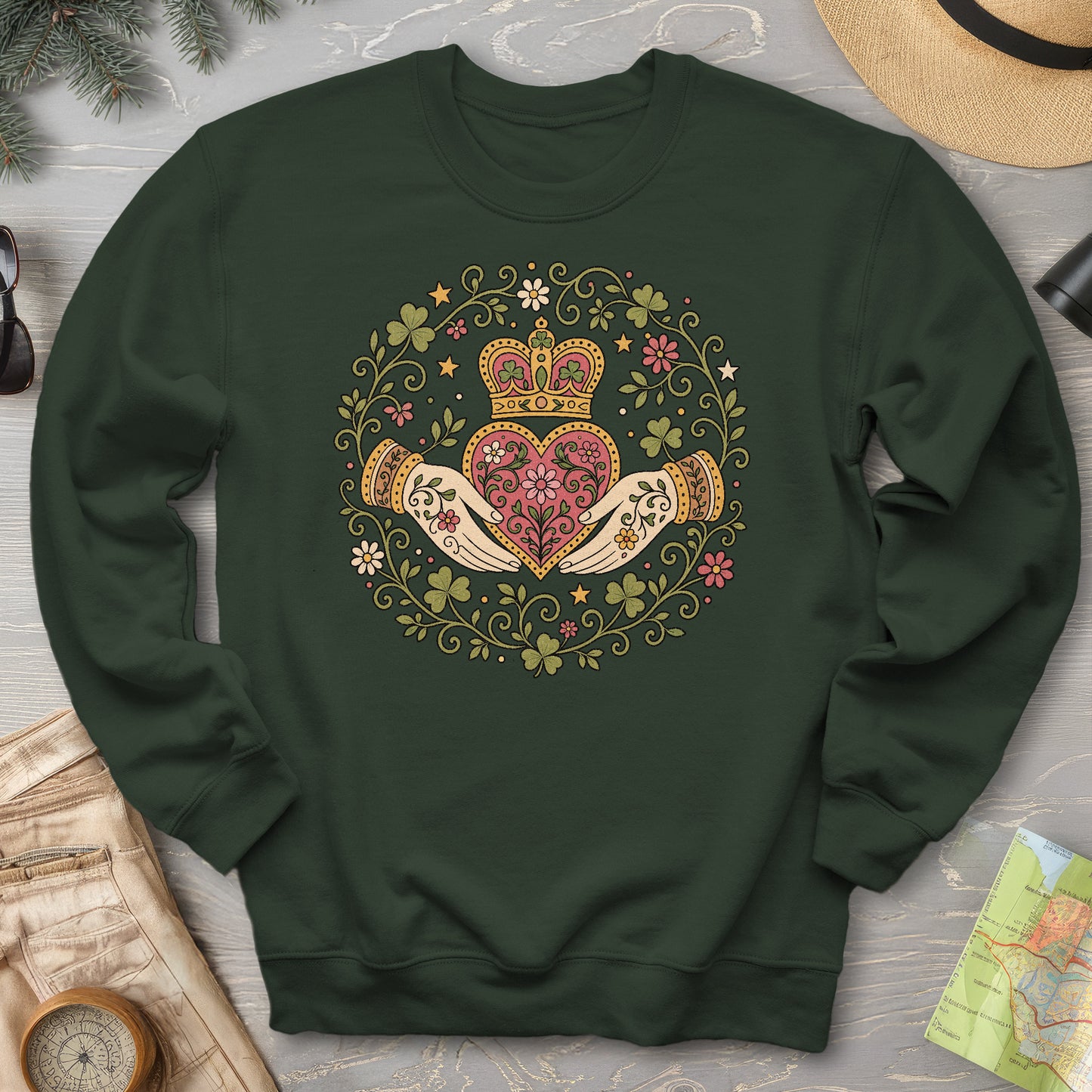 Claddagh Florals Sweatshirt