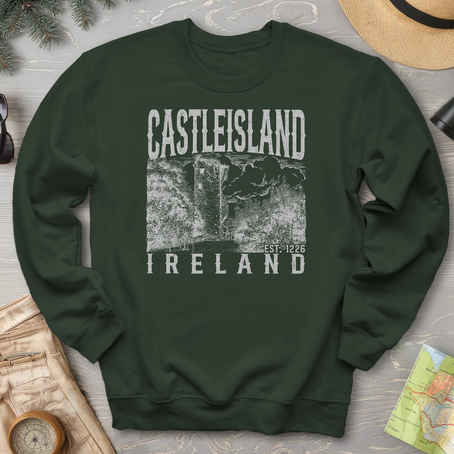 Castleisland Ireland Sketch Sweatshirt
