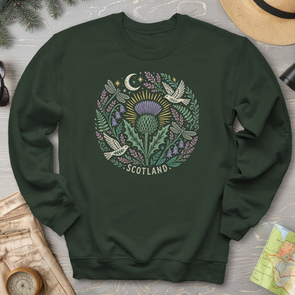 Scotland Thistle Doves Sweatshirt