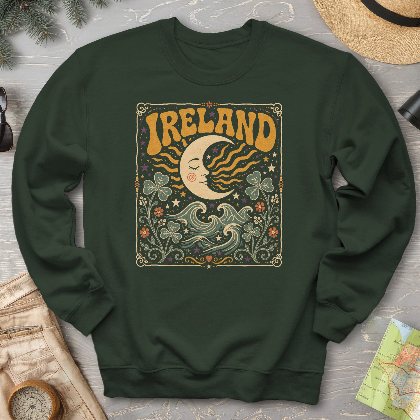 Ireland Bohemian Waves Sweatshirt