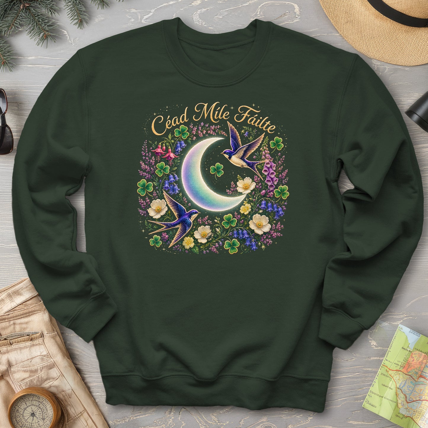 Céad Míle Fáilte Moon Sweatshirt