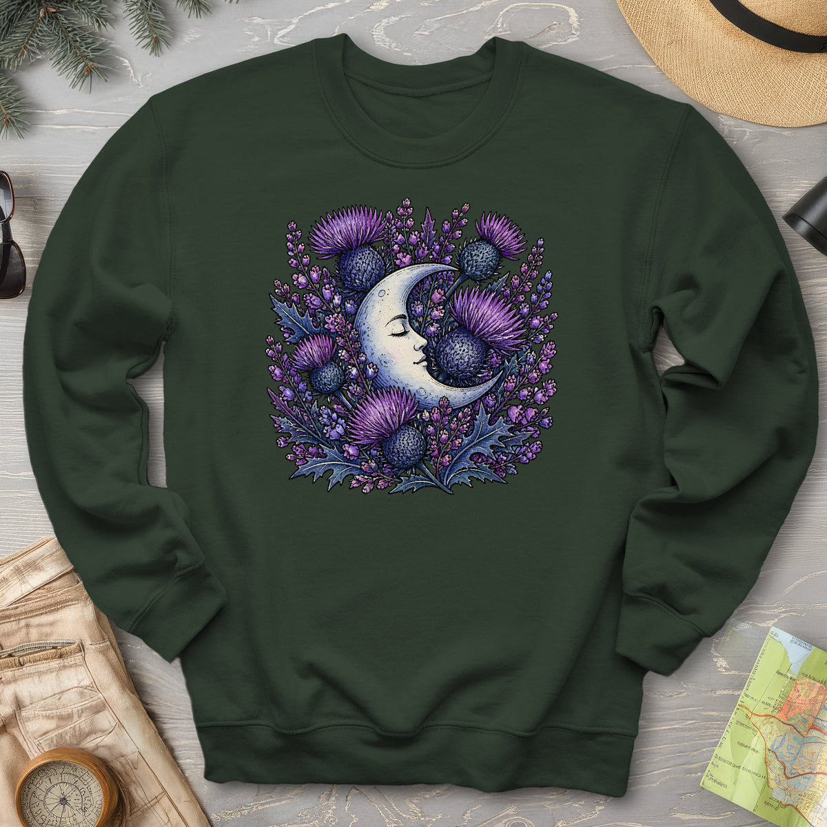 Botanical Moon Thistle Sweatshirt