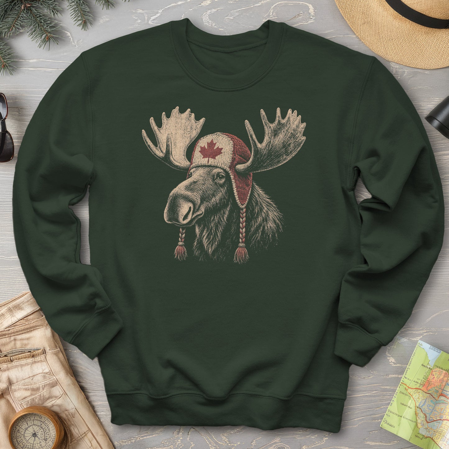 Canada Moose Cap Sweatshirt