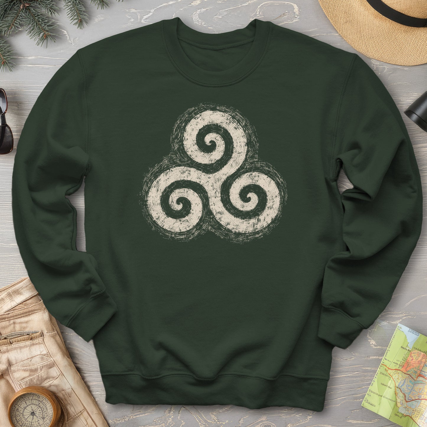 Triskele Charcoal Sketch Sweatshirt