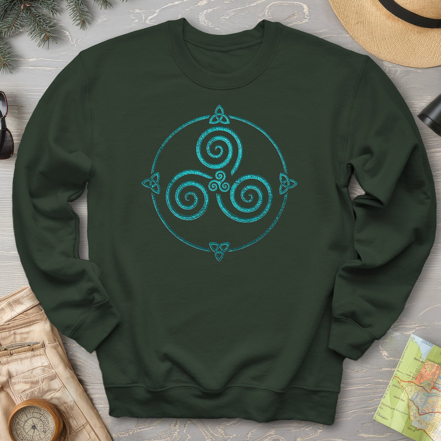 Celtic Triskele Spiral Sweatshirt
