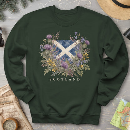 Botanical Scotland Flag Sweatshirt