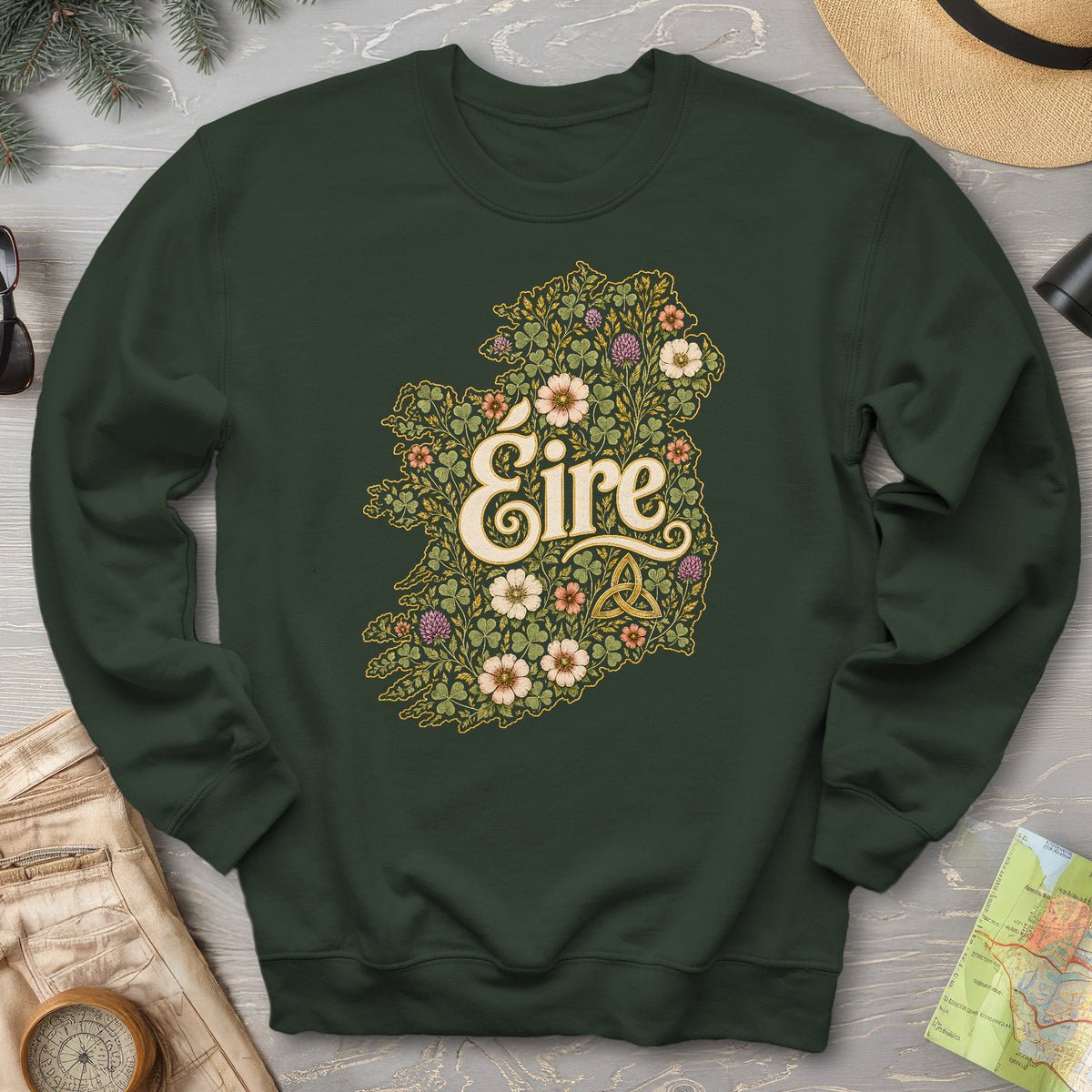 Éire Floral Map Sweatshirt
