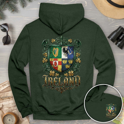 Irish Gothic Arms Front/Back Print Hoodie