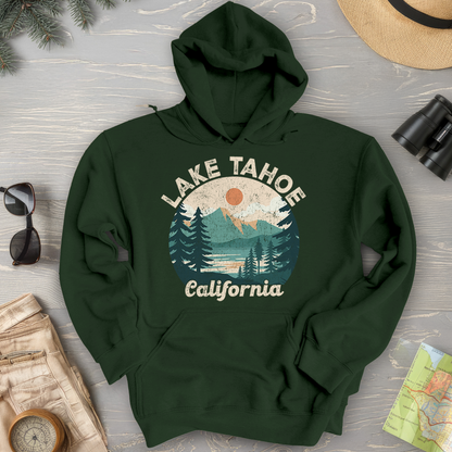 Lake Tahoe California Circle Hoodie