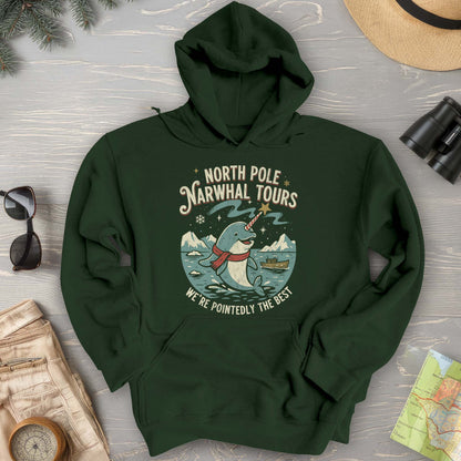 North Pole Narwhal Tours Hoodie