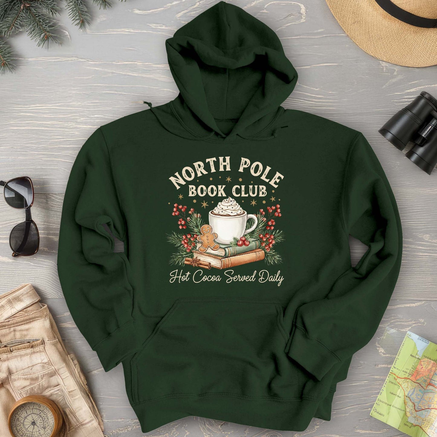 North Pole Book Club Hoodie