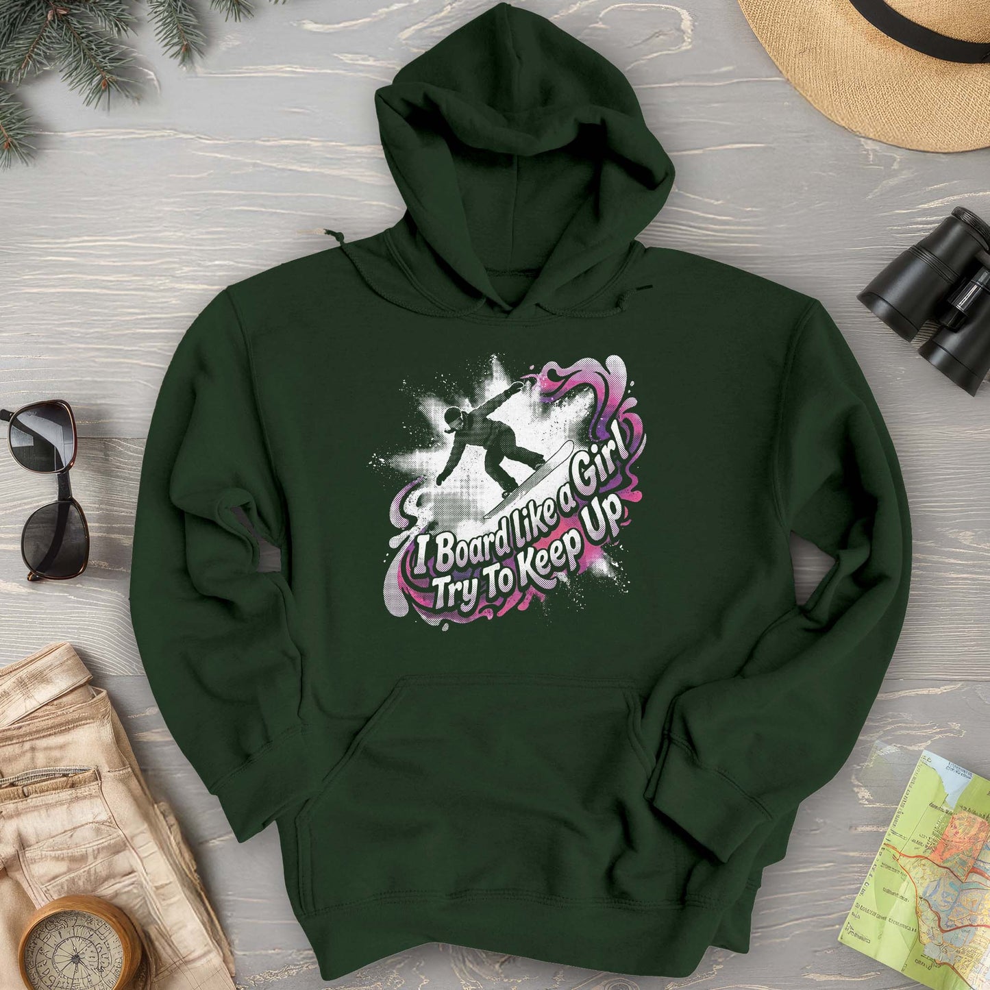 Board Like a Girl Hoodie