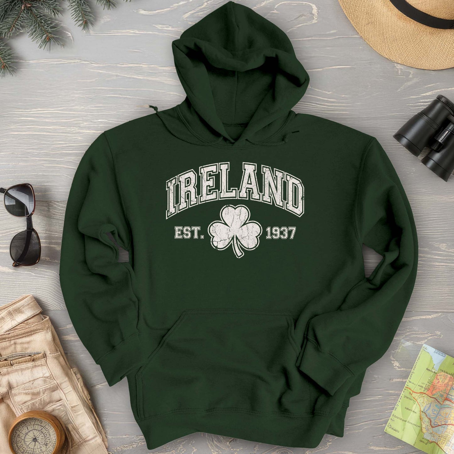 Ireland Vintage Varsity Hoodie