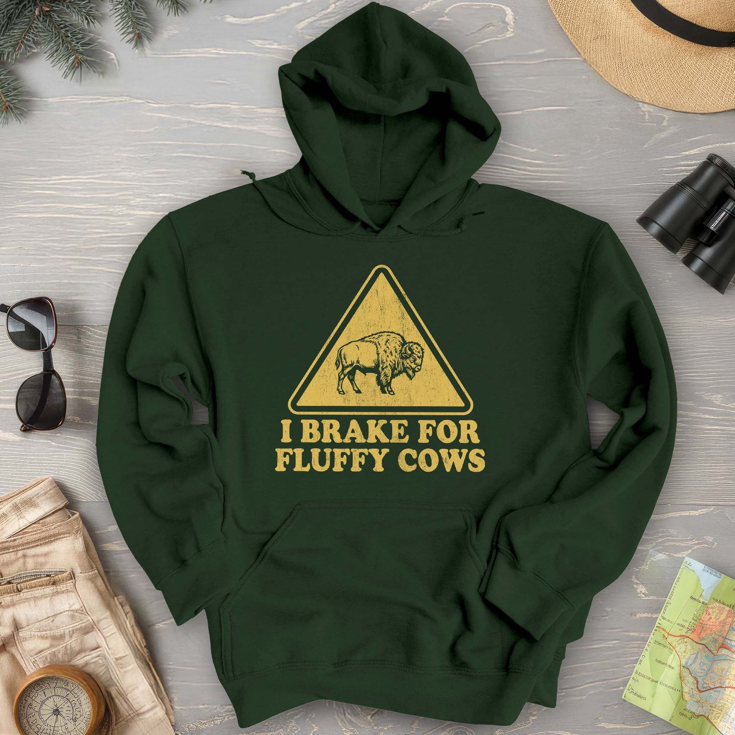 Brake For Fluffy Cows Hoodie