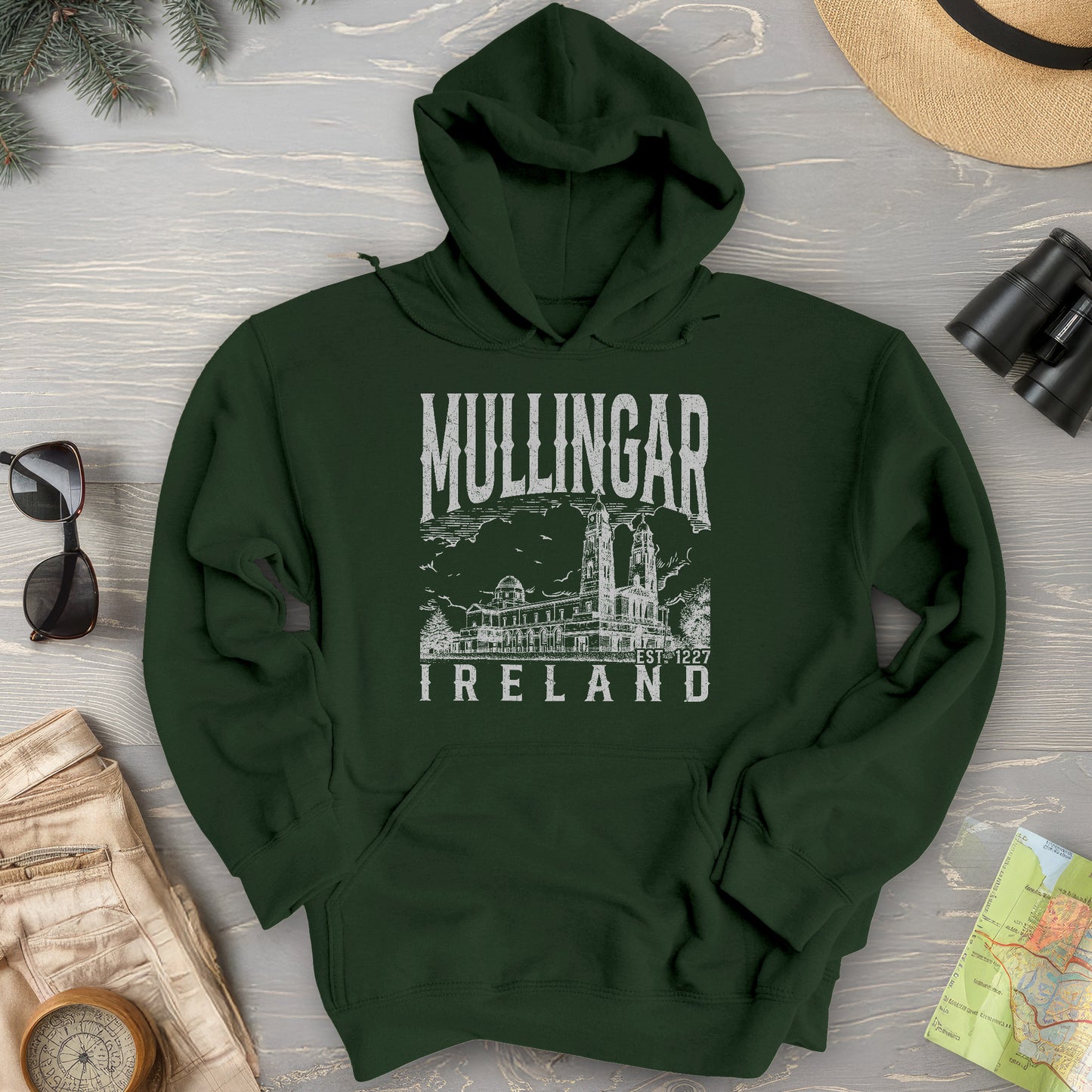 Mullingar Ireland Sketch Hoodie