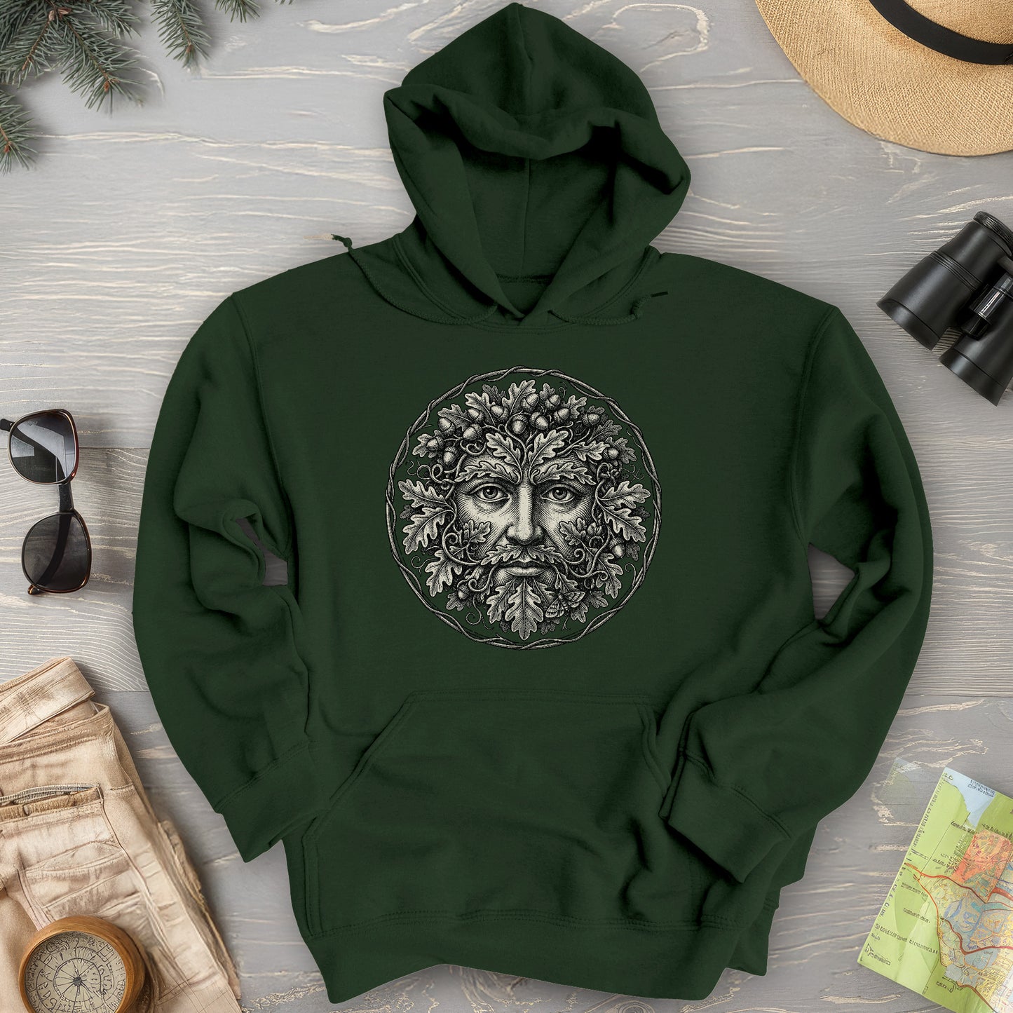 Green Man Hoodie